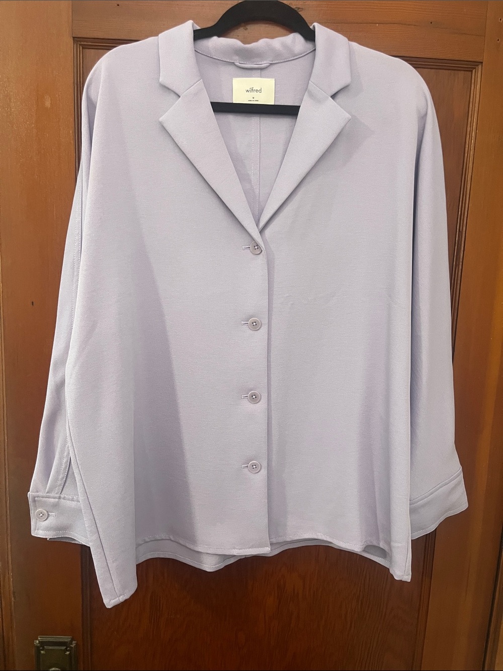 Wilfred Light Lavender Button-Down Top